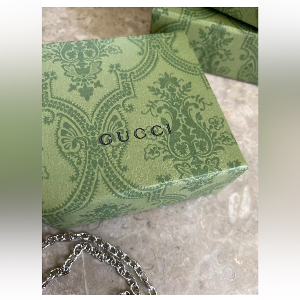 Gucci Arabesque GG Sterling Silver Pendant Necklace 925 -24″ with Box & Dust Bag - Picture 6 of 9